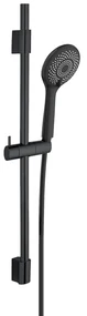 Czarny zestaw prysznicowy ze stali nierdzewnej 70 cm Water Saving – Wenko