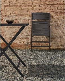 Czarne metalowe krzesło ogrodowe Torreta – Kave Home