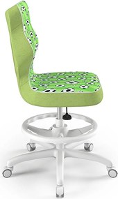 Ergonomiczne krzesło do biurka Petit White rozmiar 5 (146-176,5 cm) z podnóżkiem i wzorami