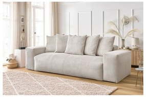 Kremowa sztruksowa sofa 280 cm Voltaire – Bobochic Paris