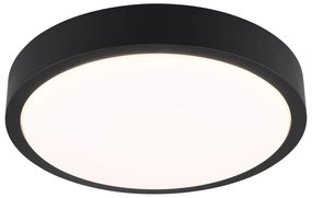 Czarna lampa sufitowa LED ø 40 cm Iseo – Trio