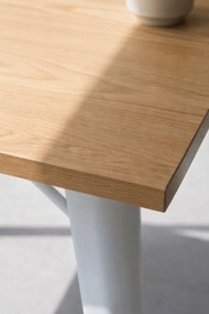 Kwadratowy stó z naturalnego drewna Torix 80 cm