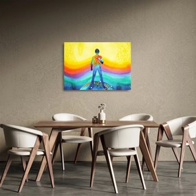 Obraz na szkle - Wewnętrzna siła (70x50 cm)