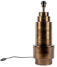 Lampa stołowa w stylu art deco brązowa bez klosza - Bruut ArtDeco Oswietlenie wewnetrzne