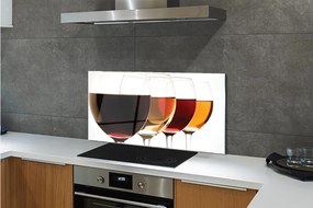 Szklany Panel Kieliszki wina