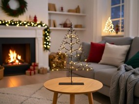 LED choinka świąteczna JINGLOO 33 cm, czarna