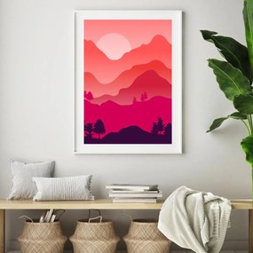 Plakat - Górski krajobraz (A4)