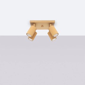 Lampa sufitowa w kolorze złota 25x25 cm Gleam – Nice Lamps