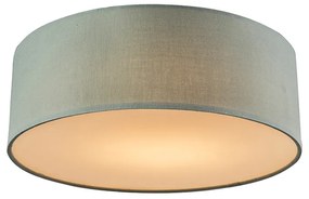 Lampa sufitowa zielona 30 cm z LED - Drum LED Nowoczesny Oswietlenie wewnetrzne