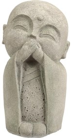 Dekoracja ogrodowa Buddha nie mówi, 14,5 x 27 x 13 cm, polyresin