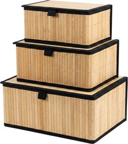 Zestaw zamykanych koszyków w trzech rozmiarach TILVA