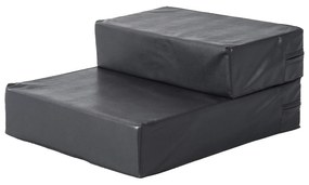 PawHut Schody dla zwierząt Składane schodki dla psa kota Mata antypoślizgowa czarna 45x39x20cm | Aosom PL