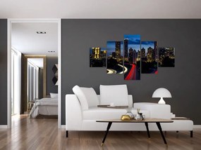 Obraz - Miasto nocą (125x70 cm)