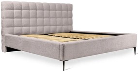 Tapicerowane łóżko dwuosobowe cappuccino Idor - 3 rozmiary