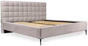 Tapicerowane łóżko dwuosobowe cappuccino K1-N54