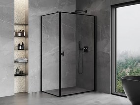 Mexen Mist-B  kabina prysznicowa uchylna prawa 70 x 100 cm, czarna ramka, czarna - 8A2T-070-100-70-70-P