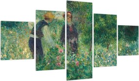 Obraz - Auguste Renoir, Picking Flowers, reprodukcje (125x70 cm)