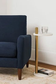 Biały stolik nowoczesny pomocniczy  H0-M98