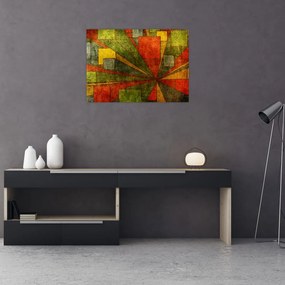 Obraz abstrakcji geometrycznej (70x50 cm)