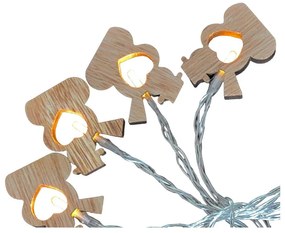 Girlanda świetlna z 10 żółtymi lampkami LED Snowmen – Casa Selección