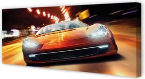 Fotoobraz na płótnie Sportowe Auto w Blasku Miasta