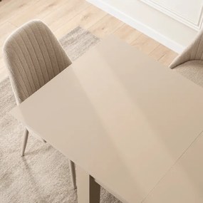 Stół Kwadratowy Rozkładany MAX 80-160 cm Orzech Macadamia Nowoczesny