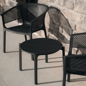 Okrągły stolik ogrodowy Nexo z tworzywa sztucznego