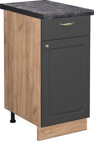 Szafka dolna do kuchni antracytowo-złoty 40x60x82 fame-line