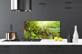 Panel Szklany do Kuchni Spokój Płynącej Wody