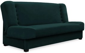Sofa z Funkcją Spania PIANO Rozkładana Wersalka Dwuosobowa Zielona Nowoczesna do Salonu