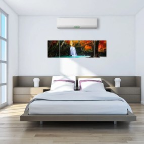 Obraz - Szmaragdowa Laguna (170x50 cm)