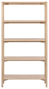 Regał w dekorze dębu w naturalnym kolorze 86x160x30 cm Braidwood – Actona
