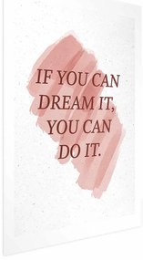Plakat You Can Do It 29,7x42 cm bez ramy z marginesem ARTGEIST B