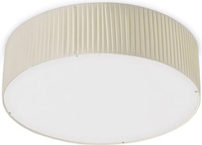 Lampa sufitowa VORADA w stylu nowoczesnym - ?r. ø60 cm - LED COB AC 25W - 3540 lm Y 3K - IP20 - syntetyczny plisowany klosz wst?gowy - stal i be?