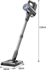 NETTLIFE 500W/40000Pa Bezprzewodowy ręczny odkurzacz z funkcją zamiatania, czas pracy 40 min