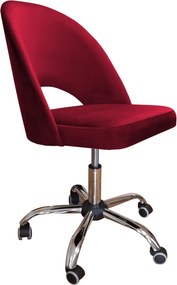 Fotel obrotowy POLO tkanina Welur krzesło biurowe ergonomiczne do biurka : Kolor Stelaża - Chrom, Kolor tkaniny - VELVET - MG31, Typ siedziska - Siedzisko obrotowe 360°, Typ tkaniny - Velvet
