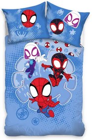 Carbotex Bawełniana pościel dziecięca Spidey MaliBohaterowie, 140 x 200 cm, 70 x 90 cm