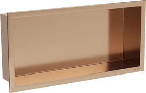 Mexen X-Wall-R półka wnękowa z kołnierzem 45 x 20 cm, miedź szczotkowana - 19C0452010