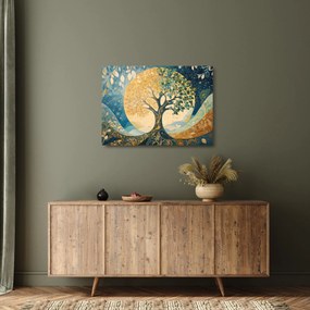 Obraz na szkle – Drzewo życia w księżycu (70x50 cm)