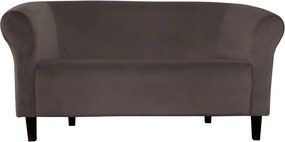 Sofa Milo tkanina Welur wygodna sofa tapicerowana do salonu i poczekalni : Kolor nogi - Venge, Kolor tkaniny - VELVET - MG05, Typ tkaniny - Velvet, Wysokość nogi - 15 cm