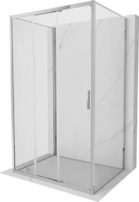 Mexen Exo-3S kabina prysznicowa 3-ścienna rozsuwana 95 x 80 cm, transparent, chrom - 8153-095-080-01-00-3S