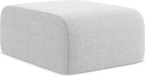 Pufa - z tkaniny bouclé - srebrny - LANI