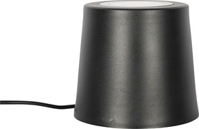 Nowoczesny reflektor ogrodowy czarny okrągły IP65 AR111 - Lennard