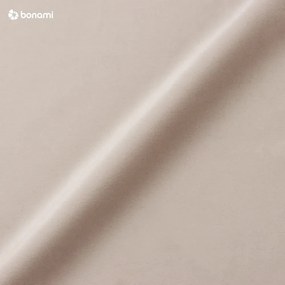 Beżowe tapicerowane łóżko dwuosobowe ze schowkiem i stelażem 180x200 cm La Maison – Meise Möbel