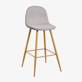 Wysoki Stołek Glamm Drewno Naturalne & ↑75 Cm & Concrete - Sklum