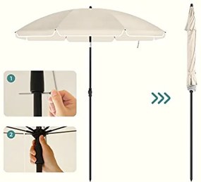 Parasol ogrodowy SOMBRILLA 160 cm, beżowy