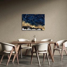 Obraz - Ciemnoniebieski marmur (70x50 cm)