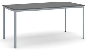 Stół jadalniany, 160x80 cm, ciemnoszara podstawa, grafit