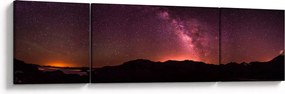 Obraz różowej Drogi Mlecznej (170x50 cm)