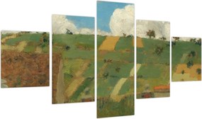 Obraz - Edouard Vuillard, Landscape of the Ile de France, reprodukcje (125x70 cm)